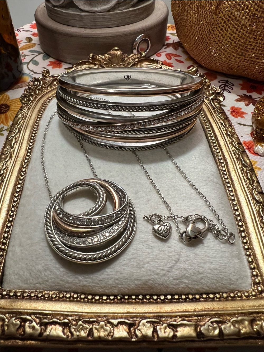 Brighton Neptune’s Rings Short Necklace and Bracelet